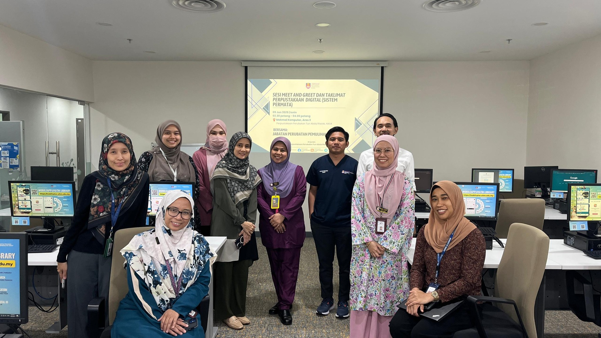 Sesi Meet and Greet dan Taklimat Perpustakaan Digital (PERMATA) Bersama Jabatan Perubatan Pemulihan