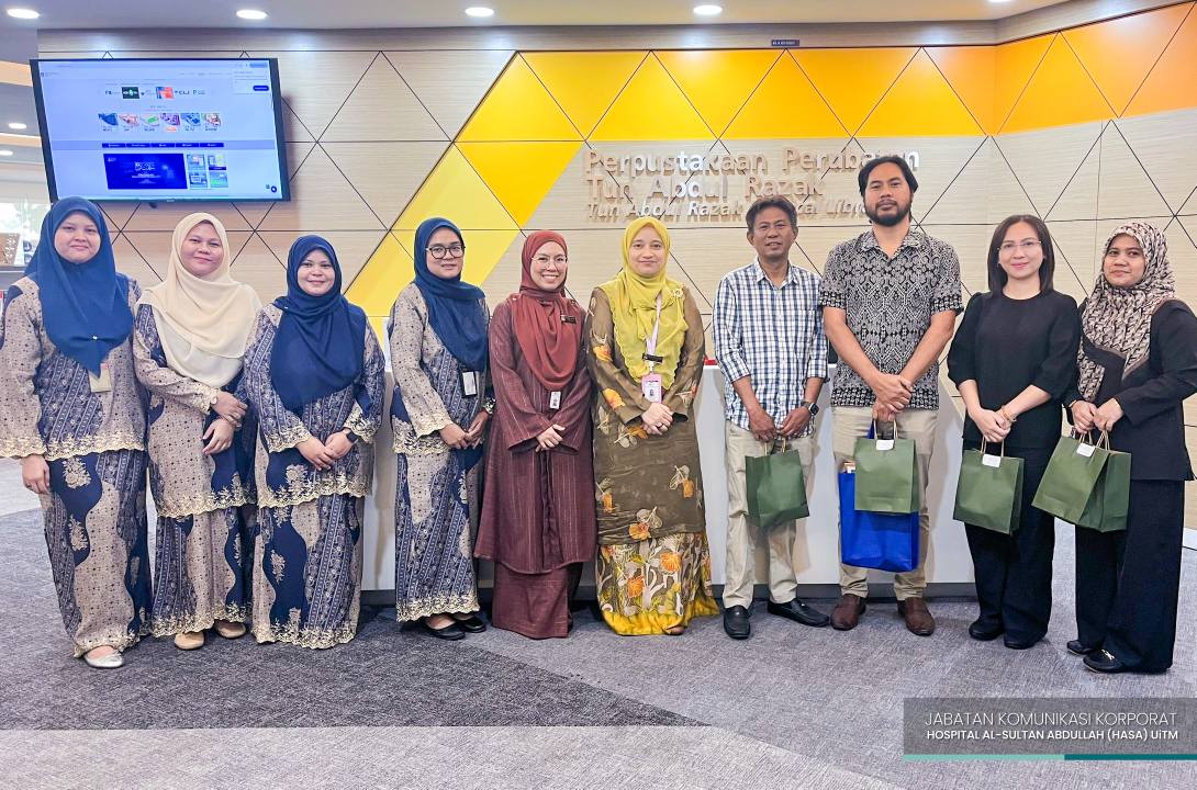 Perpustakaan Perubatan Tun Abdul Razak HASA Terima Lawatan Penanda Aras Perpustakaan Hospital Dan Fakulti Perubatan & Sains Kesihatan (FPSK), Universiti Malaysia Sabah (UMS)
